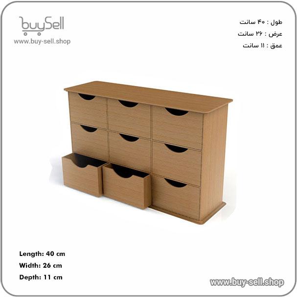 الگوی برش لیزر باکس 9 کشویی