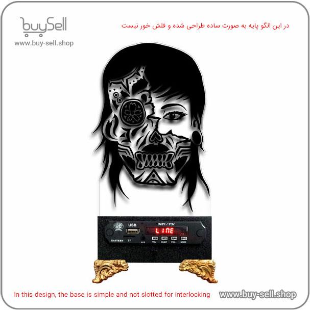 الگوی برش لیزری چراغ خواب دو بعدی مدل پسر شیطان