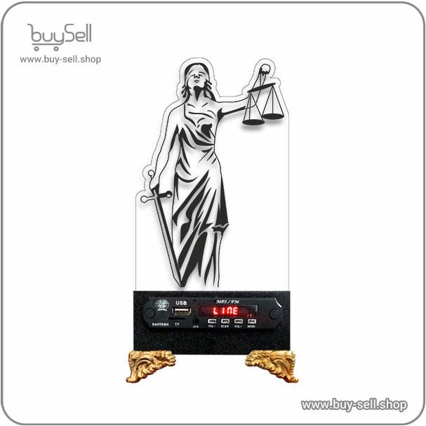 فایل برش لیزری تندیس فرشته عدالت