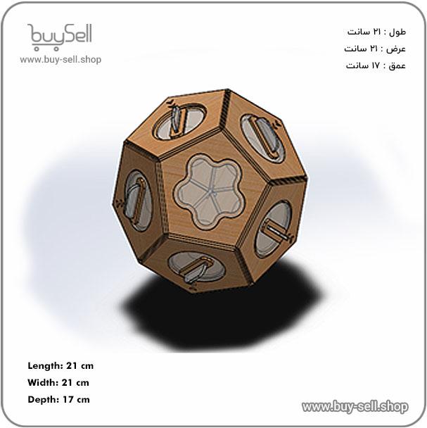 طرح لیزری جعبه آجیل مدل گردون
