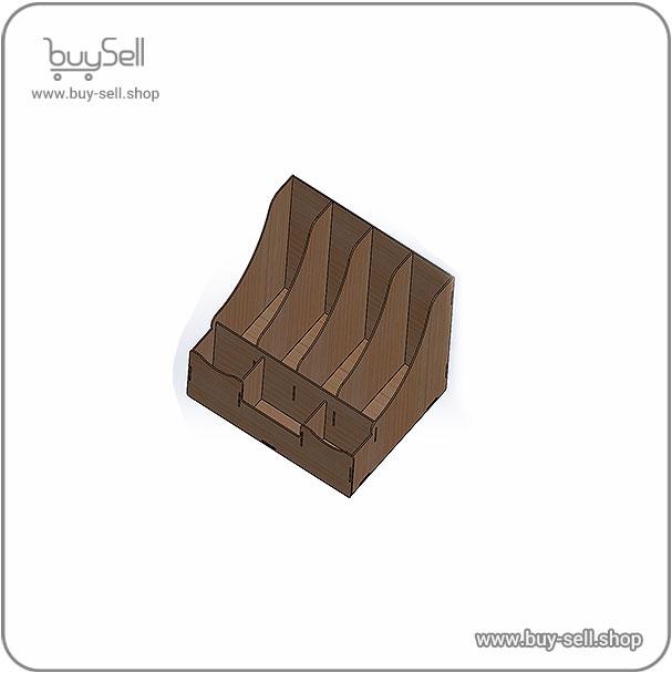 طرح لیزر قفسه کتاب رومیزی