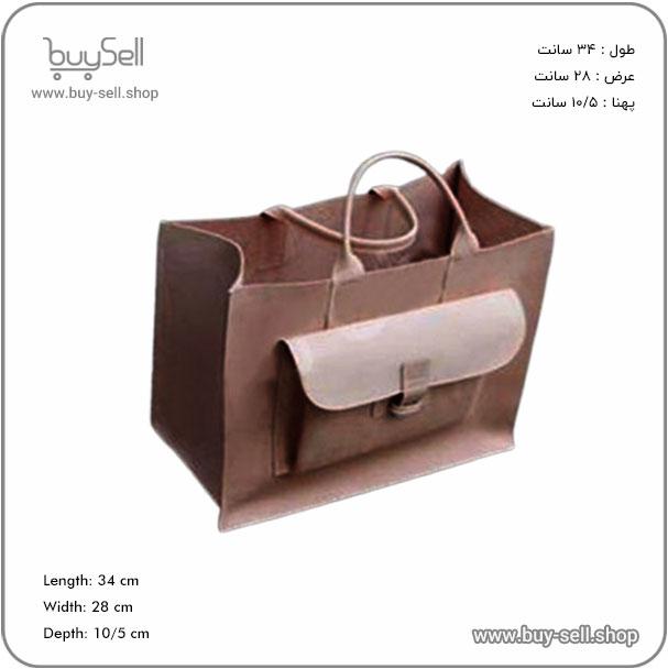 الگوی کیف چرم دوشی زنانه ساده مدل هدیه