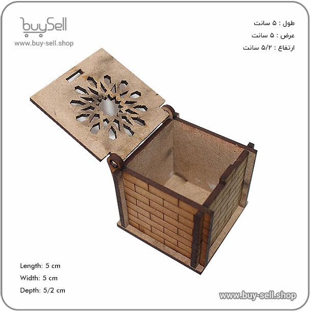 طرح برش لیزری جعبه انگشتر درب تذهیب بدنه خشتی