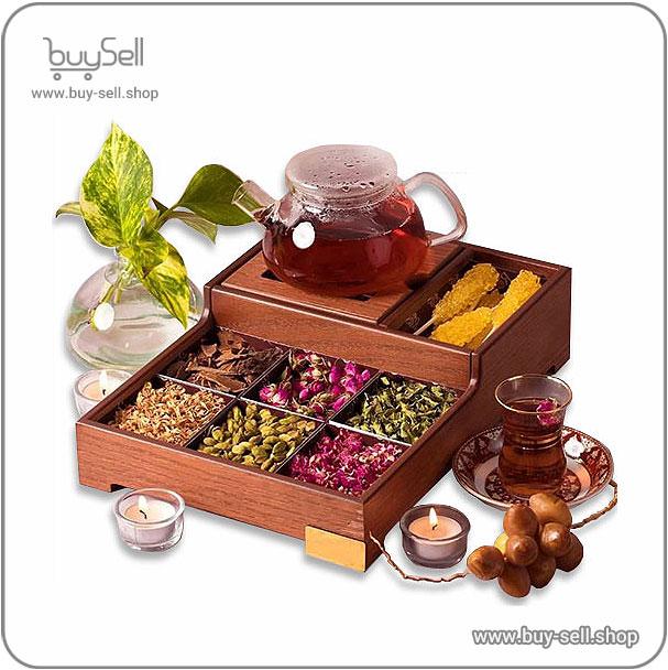 طرح لیزری جعبه دمنوش + وارمر قوری مدل لاهیجان