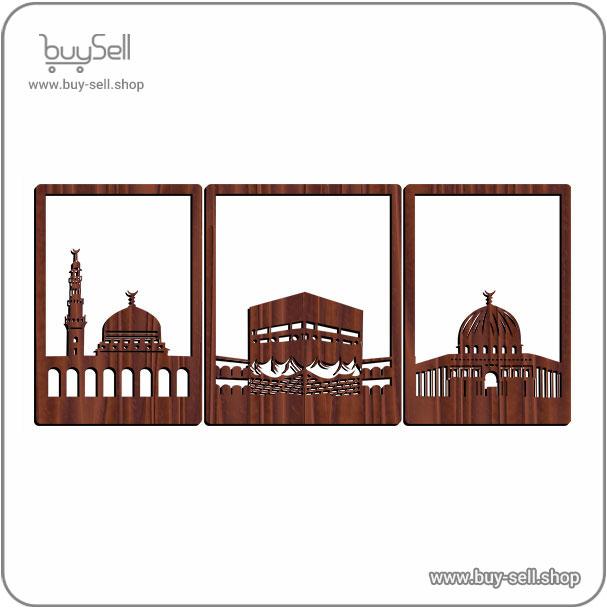 طرح برش لیزر تابلو 3 تکه کعبه