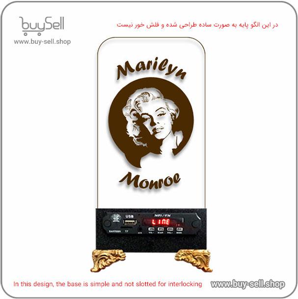 الگوی برش لیزری چراغ خواب بالبینگ دو بعدی مدل مرلین مونرو