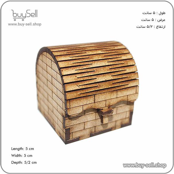 طرح لیزر جعبه جواهر درب میخی بدنه خشتی