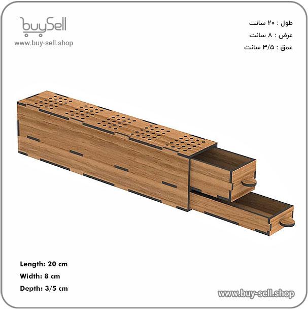 الگوی برش لیزری جعبه خودکار و روان نویس 2 طبقه