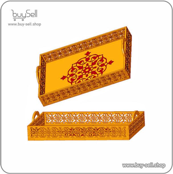 طرح لیزری سینی پذیرایی مدل کرمان