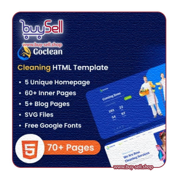 دانلود قالب Go Clean گوکلین قالب HTML بهداشت و نوسازی