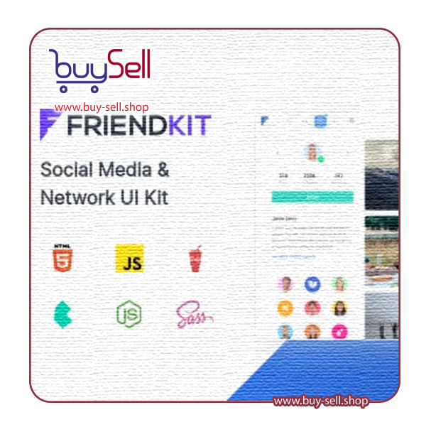 کیت رابط کاربری شبکه اجتماعی Friendkit