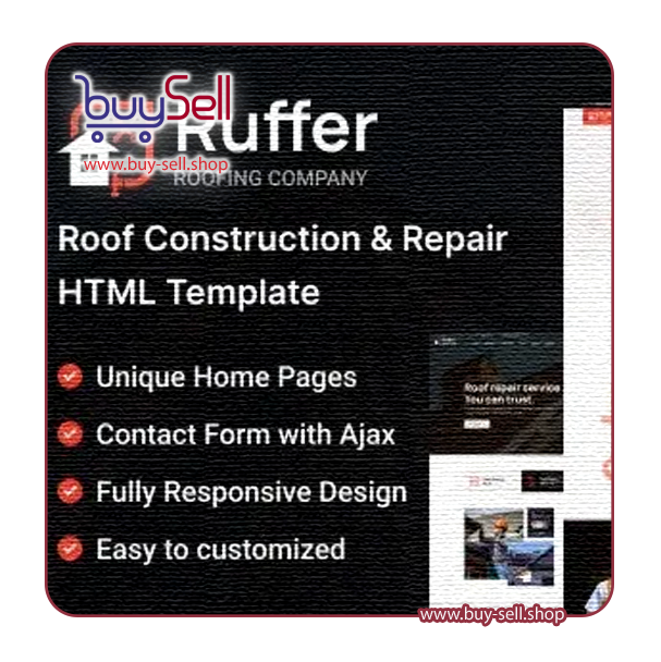 دانلود قالب اچ تی ام ال تعمیرات Ruffer