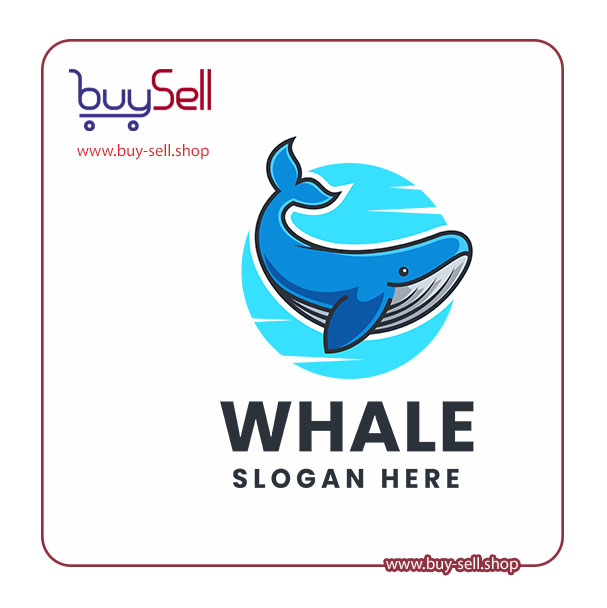 وکتور لوگو کد whale-logo
