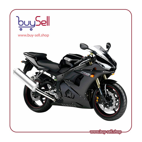 تصویر png  موتورسیکلت اسپرت مشکی یاماها YZF R6