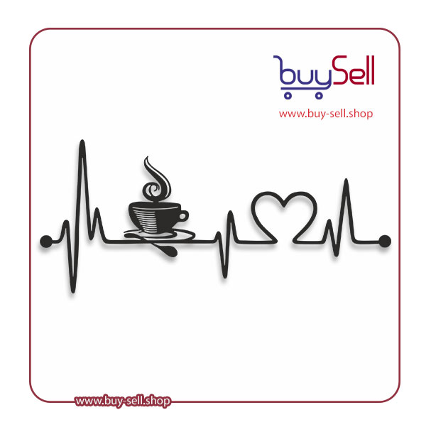 وکتور لوگوی کافی شاپ مدل نوار قلب