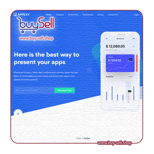 دانلود قالب Vue لندینگ Appexy
