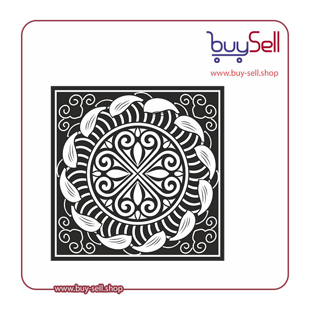 وکتور پترن لایه باز سیاه و سفید کد 5