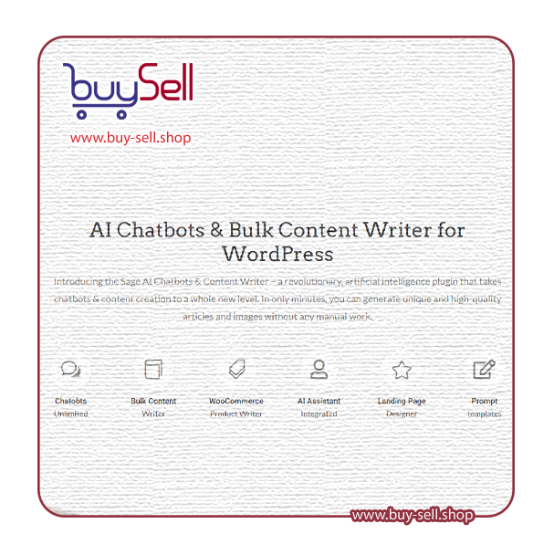 دانلود افزونه Sage AI Content Writer PRO