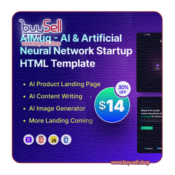 دانلود قالب AIMug تمپلیت HTML هوش مصنوعی و شبکه عصبی