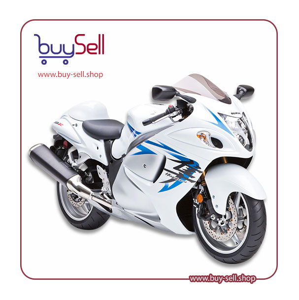 تصویر png موتورسیکلت سوزوکی هایابوسا GSX 1300 سفید