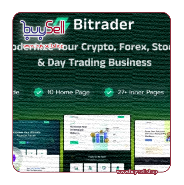 دانلود Bitrader قالب HTML خرید و فروش کریپتوکارنسی