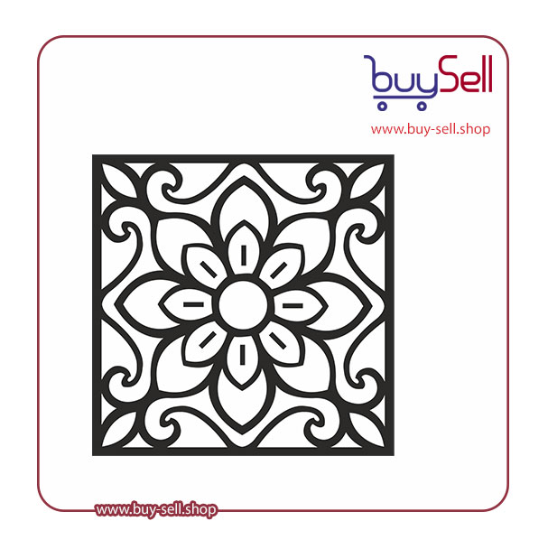 وکتور پترن لایه باز سیاه و سفید کد 7