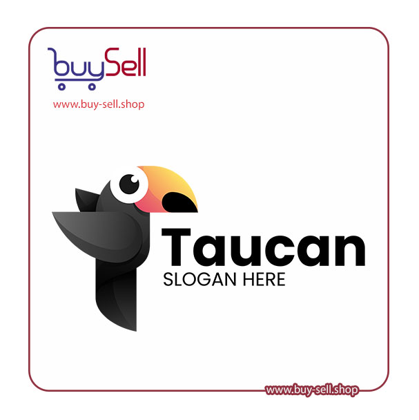 وکتور لوگو کد toucan-gradient-logo
