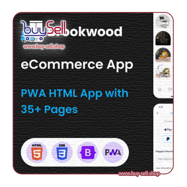 دانلود قالب PWA سایت فروشگاهی اچ تی ام ال Brookwood