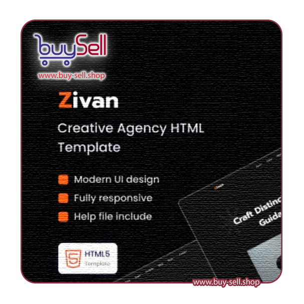 Zivan قالب HTML سایت شرکتی خلاقانه