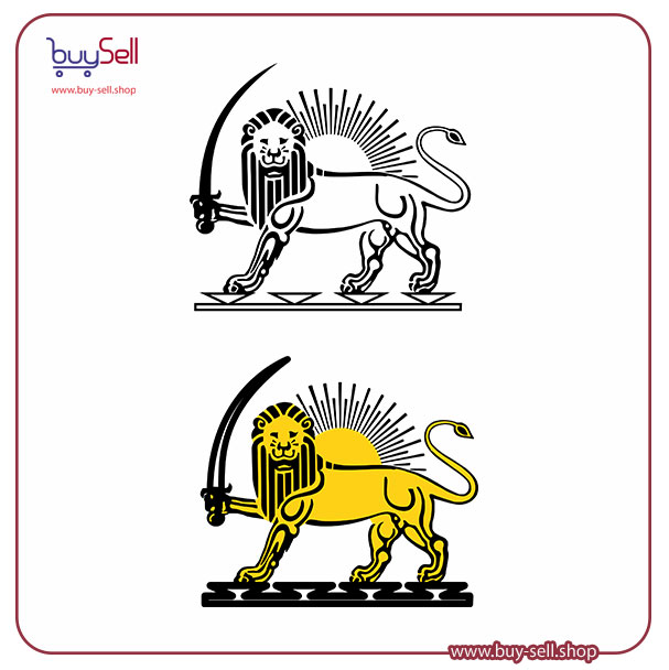 طرح برش لیزر شیر و خورشید کد 02