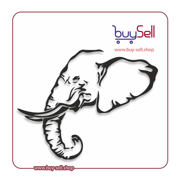 وکتور حیوانات وحشی طرح فیل