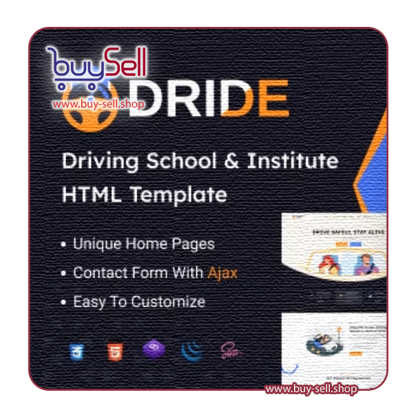 دانلود Dride قالب سایت آموزشی رانندگی