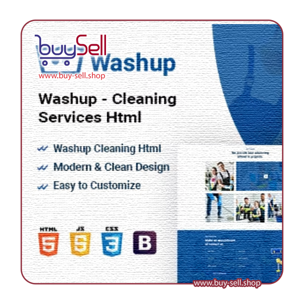 دانلود قالب Washup واشاپ قالب HTML5 خدمات نظافت و بهداشتی