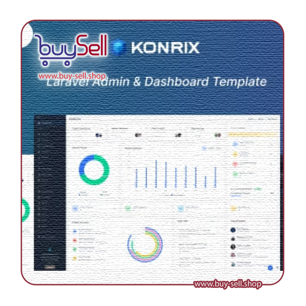 دانلود Konrix قالب تیلویند لاراول داشبورد ادمین