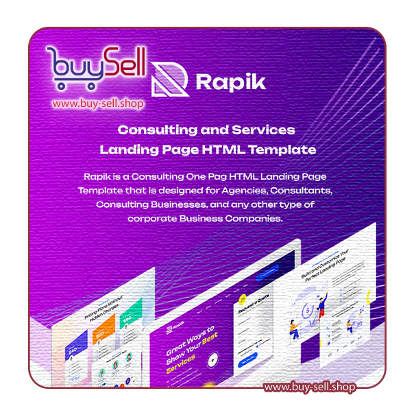 دانلود Rapik راپیک قالب HTML صفحه فرود مشاوره