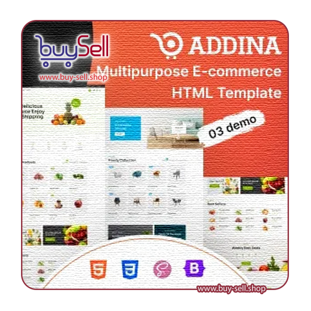 دانلود قالب Addina ادینا قالب اچ تی ام ال فروشگاهی