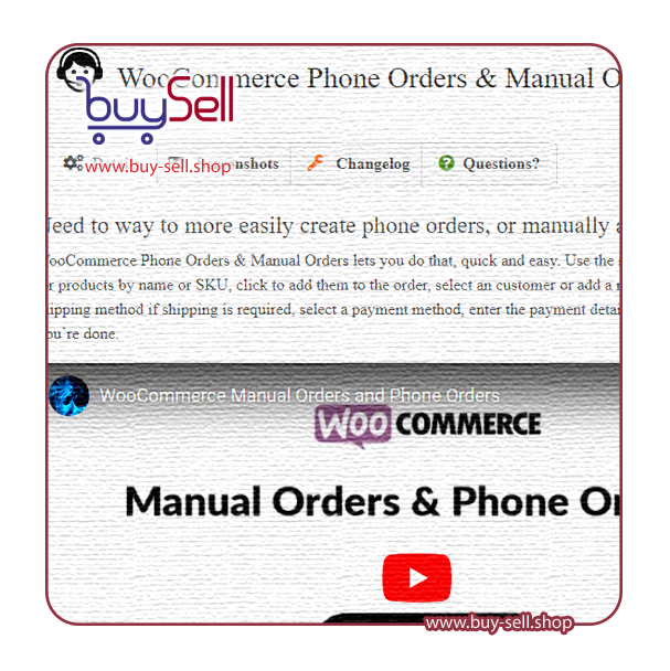 دانلود افزونه WooCommerce Phone Orders and Manual Orders سفارش تلفنی ووکامرس